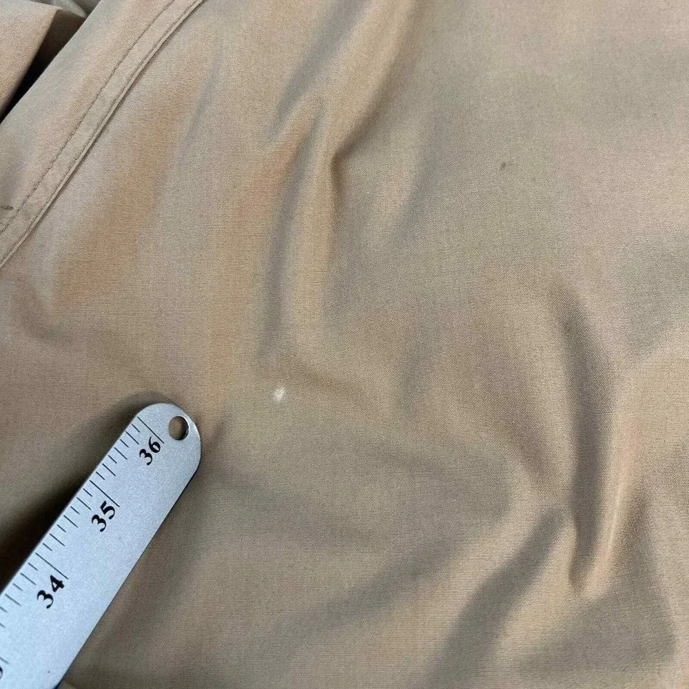 L.L. BEAN Wool Flannel Polyester Parka‎ Beige Made in USA Vintage M